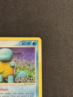 2005 Pokemon Delta Species Ditto (Squirtle) EX #40/113 REVERSE HOLO Uncommon - Image 3