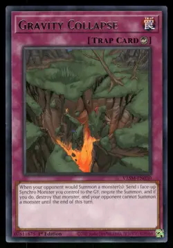 Yugioh Gravity Collapse VASM-EN030 Rare 1st Edition NM - Image 1
