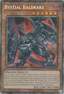 *** BYSTIAL BALDRAKE *** 1ST EDITION STARLIGHT RARE MP25-EN045 MINT/NM YUGIOH! - Image 1