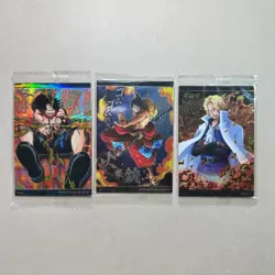 Ace & Luffy & Sabo No.10-15 No.7-01 No.6-08 SEALED One Piece Wafer Cards B60 LL - Image 1
