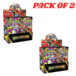 POKEMON MEGA EVOLUTION ENHANCED BOOSTER BOX (PRESALE 9/26!) NEW SEALED PACK of 2 - Image 1