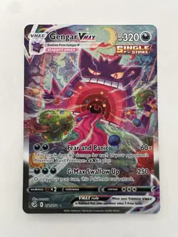 Pokemon TCG Gengar Vmax Fusion Strike 271/264 Holo Secret Rare - Image 1