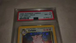 1999 pokemon jungle clefable holo 1st edition PSA NM-MT 8 - Image 2