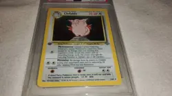 1999 pokemon jungle clefable holo 1st edition PSA NM-MT 8 - Image 3