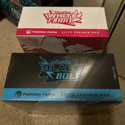 Pokemon Black Bolt + White Flare Pokemon Center Elite Trainer Box ETB - New Pair - Image 4