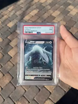 Pokemon TCG Lugia V 138/195 SWSH Silver Tempest Ultra Rare Holo PSA 9 - Image 1
