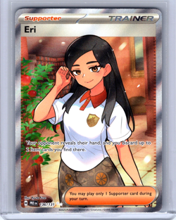 Eri Full Art Ultra Rare Holo 136/131 Pokemon Prismatic Evolutions - Image 1