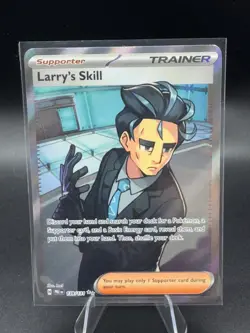 Pokemon TCG Trainer Larry's Skill 139/131 Ultra Rare Holo Prismatic Evolutions - Image 1