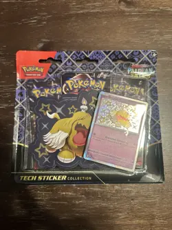 Pokemon Scarlet & Violet Paldean Fates Tech Sticker Collection Greavard SEALED - Image 1