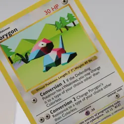 Pokemon TCG - Porygon 39/102 Base Set Uncommon Shadowless WOTC 1999 - NM/EXC - Image 1