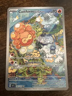 Castform Sunny Form 195/191 Surging Sparks Illustration Rare Pokemon TCG MINT - Image 2