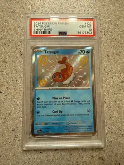 Tatsugiri Shiny Rare 127/091 2024 Pokemon Paldean Fates PSA 10 LOW POP - Image 1