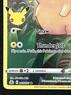 Pokemon Pikachu 005/025 Celebrations Holo *Near Mint* - Image 2