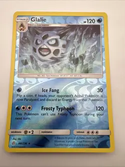 Glalie 48/236 Rare Cosmic Eclipse Pokemon TCG Reverse Holo NM - Image 1