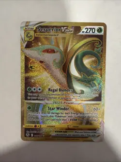 Pokemon Serperior VSTAR 210/195 Silver Tempest Secret Rare Full Art Holo - Image 1