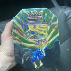 Pokemon TCG: Azure Legends Xerneas ex Tin (International Version) FACTORY SEALED - Image 1
