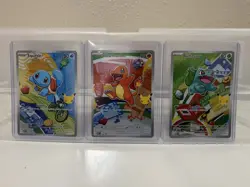 Pokemon First Partner Illustration Collection Series 1 Kanto Gen 1 Starters Set - Image 1