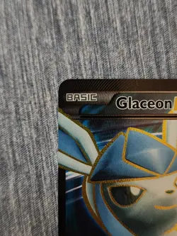 2016 Pokemon XY Fates Collide #116/124 Full Art Glaceon EX Holo - Image 2