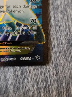 2016 Pokemon XY Fates Collide #116/124 Full Art Glaceon EX Holo - Image 5