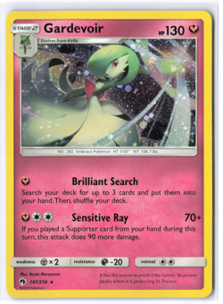 Pokemon TCG Gardevoir 141/214 Cosmo Holo Promo Lost Thunder NM - Image 1