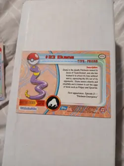 Pokemon Vintage Topps Ekans #23 Rare LP Blue Label English Non-Holo - Image 2