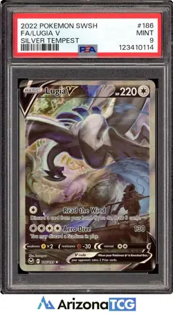 Pokemon 2022 Lugia V 186/195 Alt Art Silver Tempest PSA 9 - Image 1