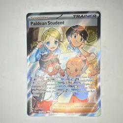Nintendo Paldean Student SV Paldean Fates Ultra Rare Holo Full Art 230/091 EN - Image 1