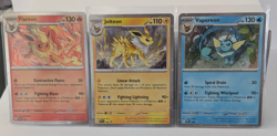 Pokemon TCG Flareon Vaporeon Jolteon SVP 167 168 169 Prismatic Evolutions PromoS - Image 1