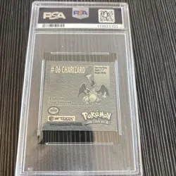Pokemon Artbox Sticker 1999 Series 1 Charizard PSA 7 - Image 2