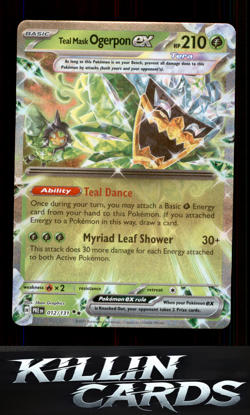 Teal Mask Ogerpon ex - 012/131 012/131 Pokemon Double Rare SV: Prismatic Evoluti - Image 1