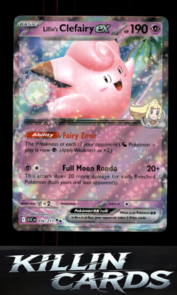 Lillie's Clefairy ex - 076/217 076/217 Pokemon Double Rare ME: Ascended Heroes C - Image 1