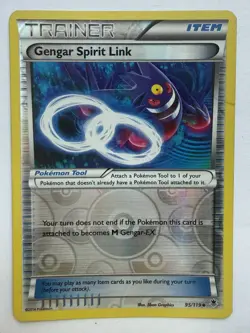 Pokemon TCG Gengar Spirit Link 95/119 Reverse Holo Trainer XY Phantom Forces -NM - Image 1