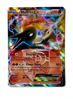 Pokemon TCG Moltres EX 14/135 Plasma Storm Team Plasma Ultra Rare Holo NM - Image 2
