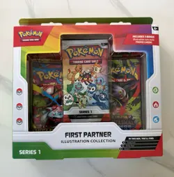 Pokemon TCG First Partner Illustration Collection Series 1 Box Promo - Image 1