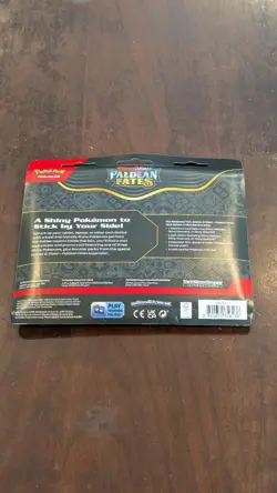 Pokemon Paldean Fates Tech Sticker Collection 3 Booster Pack Blister- Fidough - Image 2