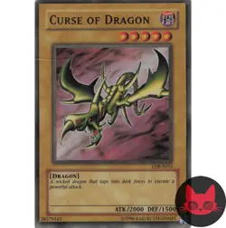 Yugioh Curse of Dragon LOB-E053 Super Rare MP - Image 1