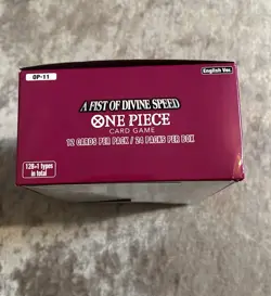 One Piece TCG OP11 A Fist Of Divine Speed Booster Box - New - Unsealed - damaged - Image 5