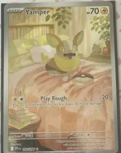 Yamper 099/094 Me02: Phantasmal Flames Full Art Ultra Rare Holo Pokemon Card NM - Image 1