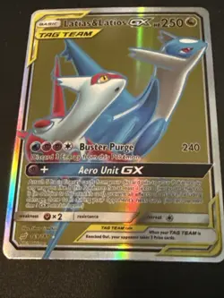 Pokemon. Lot of 4 Team Up Holo Cards from The Sun & Moon Series. Latias&Latios - Image 5