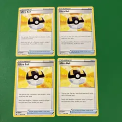 Ultra Ball 146/159 X4 Crown Zenith Pokemon TCG Trainer Card Playset X4 NM - Image 1