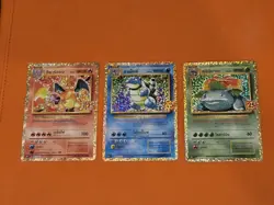 Pokemon 25th Anniversary Charizard Blastoise Venusaur Thai Card Set - Image 1
