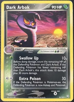 Dark Arbok 29/109 Team Rocket Returns Regular (See Photos) Pokemon Card - Image 1