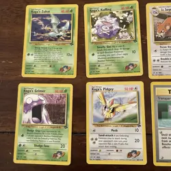 Vintage Pokemon Gym Heroes Lot Of 39 Non Holo Cards Mixed Condtion Mostly MP - Image 2