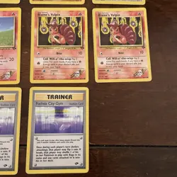 Vintage Pokemon Gym Heroes Lot Of 39 Non Holo Cards Mixed Condtion Mostly MP - Image 5