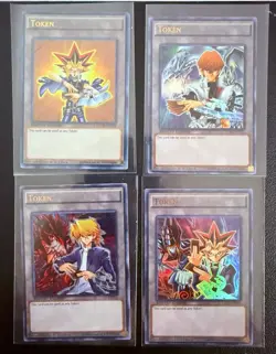 Yu-Gi-Oh! Limited Edition Token Yugi, Kaiba, Joey Cards Lot of 4 - Image 1