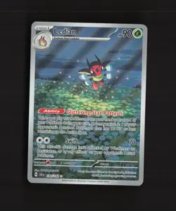 Ledian 144/142 Stellar Crown Full Art Ultra Rare Holo Pokemon Card NM - Image 1