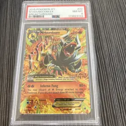MEGA M Houndoom EX 22/162 2015 Pokemon XY Breakthrough - PSA 8 - Image 1