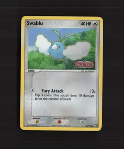 Swablu 66/108 EX Power Keepers Reverse Holo Stamped Pokemon Card LP - Image 1