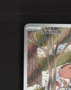 Swinub 165/159 Sv09: Journey Together Full Art Ultra Rare Holo Pokemon Card NM - Image 3