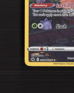 Kricketune GG02/GG70 Crown Zenith Full Art Ultra Rare Holo Pokemon Card NM - Image 5